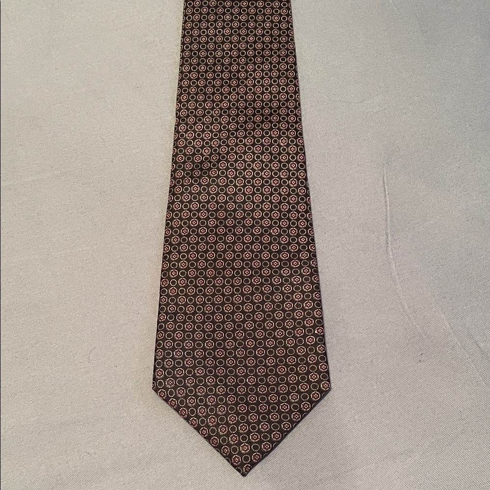 Dior Dark Blue Geometric Men's Tie